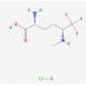 (2R,5R)-2-amino-6,6,6-trifluoro-5-(methylamino)hexanoic acid hydrochloride - chemical structure image
