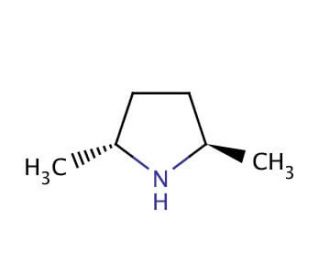 (2R,5R)-(&minus;)-trans-2,5-Dimethylpyrrolidine (CAS 62617-70-3) - chemical structure image