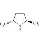 (2R,5R)-(−)-trans-2,5-Dimethylpyrrolidine (CAS 62617-70-3) - chemical structure image