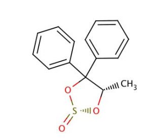 (2R,5S)-5-Methyl-4,4-diphenyl-1,3,2-dioxathiolane (CAS 126577-49-9) - chemical structure image