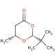 (2R,6R)-2-tert-Butyl-6-methyl-1,3-dioxan-4-one (CAS 100017-18-3) - chemical structure image