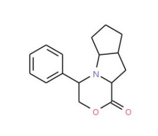 (2R,6R,8S,12S)-1-Aza-10-oxo-12-phenyltricyclo[6.4.01,8.02,6]dodecan-9-one (CAS 147406-85-7) - chemical structure image