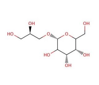 (2R)-Glycerol-O-&beta;-D-galactopyranoside (CAS 16232-91-0) - chemical structure image