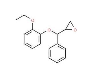 (2RS,3RS)-3-(2-Ethoxyphenoxy)-3-phenylpropene-1,2-epoxide (CAS 98769-72-3) - chemical structure image