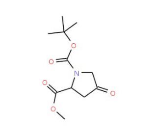 (2S)-1-Boc-4-oxo-proline Methyl Ester (CAS 102195-80-2) - chemical structure image