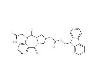 (2S,11aS)-Fmoc-2-amino-10-carboxymethyl-1,2,3,11a-tetrahydro-10H-pyrrolo[2,1-c][1,4]-benzodiazepine-5,11-dione (CAS 182624-46