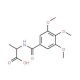 (2S)-2-[(3,4,5-trimethoxybenzoyl)amino]propanoic acid (CAS 93709-67-2) - chemical structure image