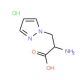(2S)-2-amino-3-(1H-pyrazol-1-yl)propanoic acid hydrochloride - chemical structure image