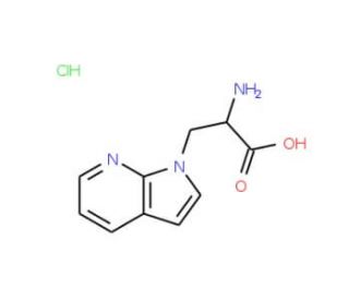 (2S)-2-amino-3-(1H-pyrrolo[2,3-b]pyridin-1-yl)propanoic acid hydrochloride - chemical structure image