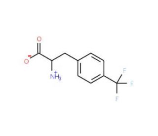 (2S)-2-Amino-3-[4-(trifluoromethyl)phenyl]propanoic acid (CAS 3832-75-5) - chemical structure image