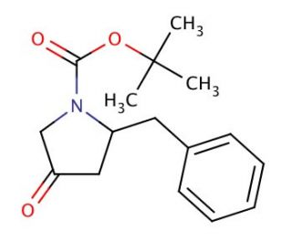 (2S)-2-Benzyl-4-oxopyrrolidine, N-BOC protected - chemical structure image