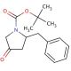 (2S)-2-Benzyl-4-oxopyrrolidine, N-BOC protected - chemical structure image