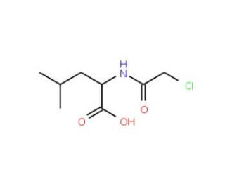 (2S)-2-[(chloroacetyl)amino]-4-methylpentanoic acid (CAS 688-12-0) - chemical structure image
