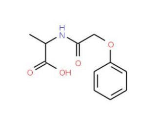 (2S)-2-[(phenoxyacetyl)amino]propanoic acid (CAS 23009-97-4) - chemical structure image