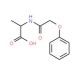 (2S)-2-[(phenoxyacetyl)amino]propanoic acid (CAS 23009-97-4) - chemical structure image
