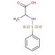 (2S)-2-[(phenylsulfonyl)amino]propanoic acid - chemical structure image