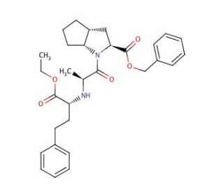 [2S,3aR,6aR]-1-[(2(S)-2-[[(1R)-1-Ethoxycarbonxyl)-3-phenylpropyl]amino]-1-oxopropyl]octahydrocyclopenta[6]pyrrole-2-carboxyli