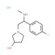 (2S, 3′S)-1-[2-(4-Fluoro-phenyl)-2-methylamino-ethyl]-pyrrolidin-3-ol bis-hydrochloride - chemical structure image