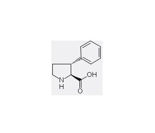 (2S,3R)-3-Phenylpyrrolidine-2-carboxylic acid (CAS 118758-48-8) - chemical structure image