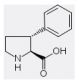 (2S,3R)-3-Phenylpyrrolidine-2-carboxylic acid (CAS 118758-48-8) - chemical structure image