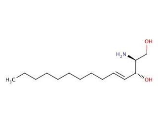(2S,3R,4E)-2-Amino-4-tetradecene-1,3-diol - chemical structure image