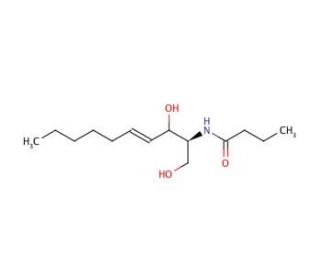 (2S,3R,4E)-2-Butyrylamino-4-decene-1,3-diol (CAS 850264-01-6) - chemical structure image