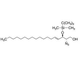 (2S,3R,4E)-2-Azido-3-(tert-butyldimethylsilyl)-erythro-sphingosine (CAS 114299-64-8) - chemical structure image