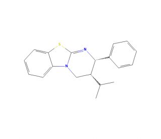 (2S,3R)-(&plus;)-3-Isopropyl-2-phenyl-3,4-dihydro-2H-pyrimido[2,1-b][1,3]benzothiazole (CAS 1203507-02-1) - chemical structure ima