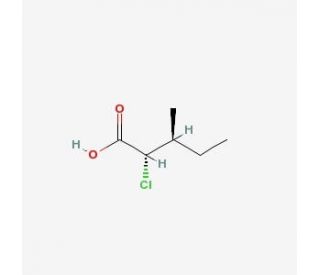 (2S,3S)-2-Chloro-3-methylvaleric Acid (CAS 32653-34-2) - chemical structure image