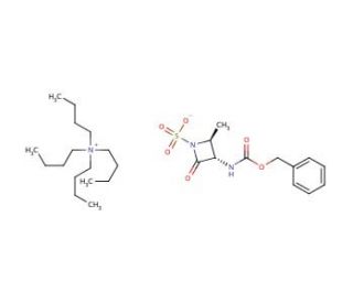 (2S,3S)-3-Benzyloxycarbonylamino-2-methyl-4-oxo-1-azetidinesulfonic Acid Tetrabutylammonium Salt - chemical structure image
