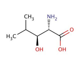 (2S,3S)-3-Hydroxyleucine (CAS 10148-70-6) - chemical structure image