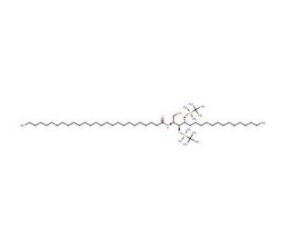 (2S,3S,4R)-3,4-Bis[(TBDMS)oxy]-2-hexacosanoylamino-4-octadecanol (CAS 205371-68-2) - chemical structure image