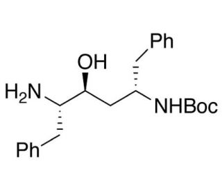 (2S,3S,5S)-2-Amino-3-hydroxy-5-(tert-butyloxycarbonylamino)-1,6-diphenylhexane (CAS 144163-85-9) - chemical structure image