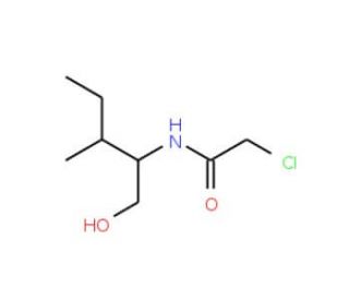 (2S,3S)-N-Chloroacetyl-2-hydroxymethyl-3-methylpentylamine (CAS 160141-19-5) - chemical structure image