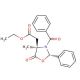 (2S,4R)-3-Benzoyl-4-ethoxylcarbonylmethyl-4-methyl-5-oxazolidinone - chemical structure image