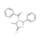 (2S,4R)-3-Benzoyl-4-methyl-2-phenyl-5-oxazolidinone (CAS 118995-17-8) - chemical structure image