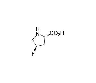 (2S,4R)-4-Fluoro-pyrrolidine-2-carboxylic acid (CAS 2507-61-1) - chemical structure image