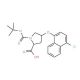 (2S,4S)-1-(tert-Butoxycarbonyl)-4-[(4-chloro-1-naphthyl)oxy]-2-pyrrolidinecarboxylic acid - chemical structure image