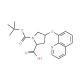 (2S,4S)-1-(tert-Butoxycarbonyl)-4-(8-quinolinyl-oxy)-2-pyrrolidinecarboxylic acid - chemical structure image