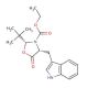 (2S,4S)-2-tBu-3-(ethoxycarbonyl)-4-(indol-3-yl-methyl]-1,3-oxazolidin-5-one - chemical structure image