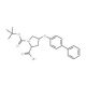 (2S,4S)-4-([1,1′-Biphenyl]-4-yloxy)-1-(tert-butoxycarbonyl)-2-pyrrolidinecarboxylic acid - chemical structure image