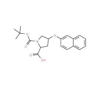 (2S,4S)-Boc-4-(2-naphthyloxy)-Pro-OH (CAS 317357-42-9) - chemical structure image