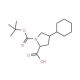 (2S,4S)-Boc-4-cyclohexyl-Pro-OH (CAS 394734-77-1) - chemical structure image
