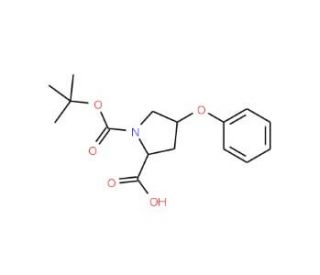 (2S,4S)-Boc-4-phenoxy-Pro-OH (CAS 147266-79-3) - chemical structure image