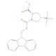 (2S,4S)-Fmoc-4-trifluoromethylpyrrolidine-2-carboxylic acid (CAS 1242934-32-2) - chemical structure image