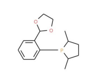 (2S,5S)-(&plus;)-1-(2-(1,3-Dioxolan-2-yl)phenyl-2,5-dimethylphospholane (CAS 695816-47-8) - chemical structure image