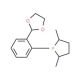 (2S,5S)-(+)-1-(2-(1,3-Dioxolan-2-yl)phenyl-2,5-dimethylphospholane (CAS 695816-47-8) - chemical structure image