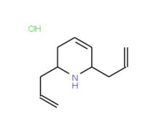 (2S,6S)-2,6-Diallyl-1,2,3,6-tetrahydropyridine hydrochloride - chemical structure image