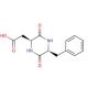 (2S-cis)-(−)-5-Benzyl-3,6-dioxo-2-piperazineacetic acid (CAS 5262-10-2) - chemical structure image