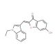 (2Z)-2-[(1-ethyl-1H-indol-3-yl)methylene]-6-hydroxy-1-benzofuran-3(2H)-one - chemical structure image